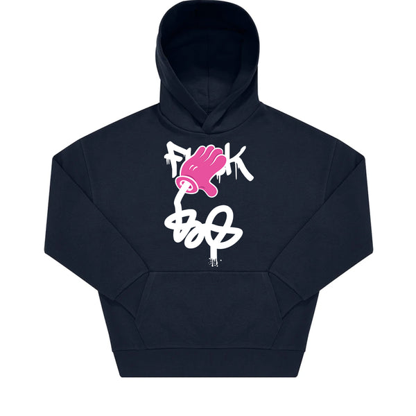 Overisze Hoodie - Fuck