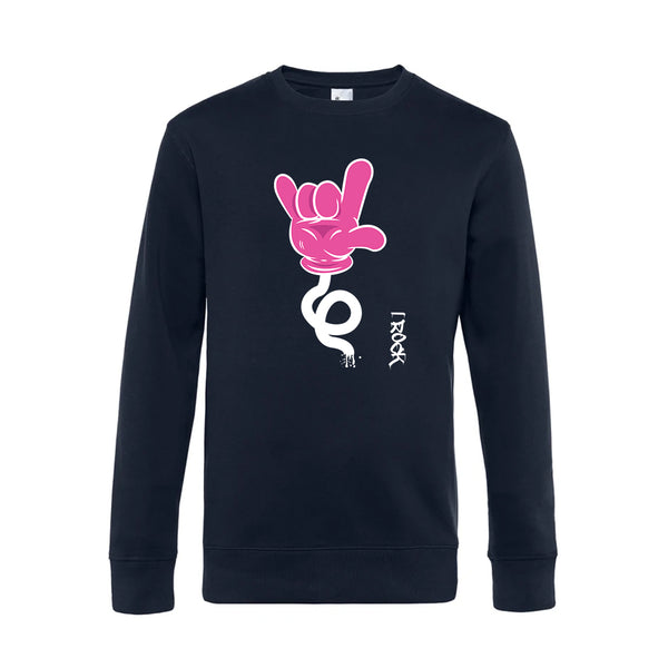 Crew Neck Sweatshirt Plush Interior IRock - Man