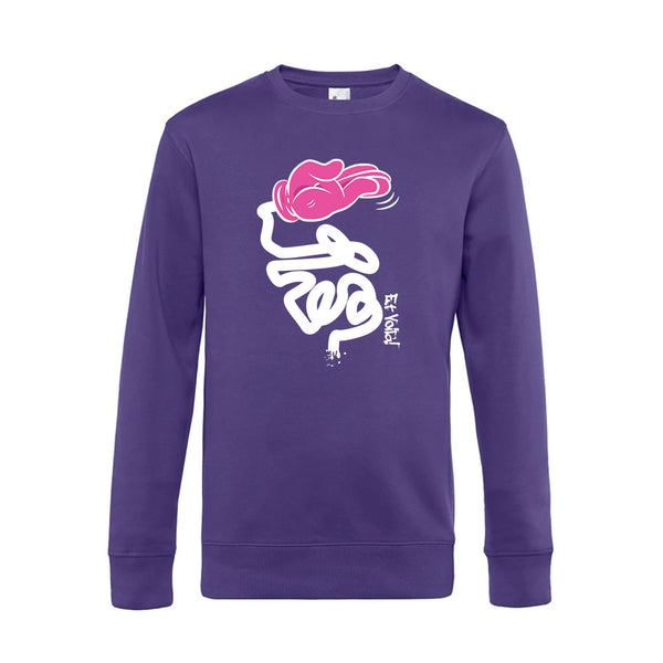 Crew Neck Sweatshirt Plush Interior EtVoilà - Woman