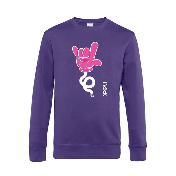 Crew Neck Sweatshirt Plush Interior IRock - Man
