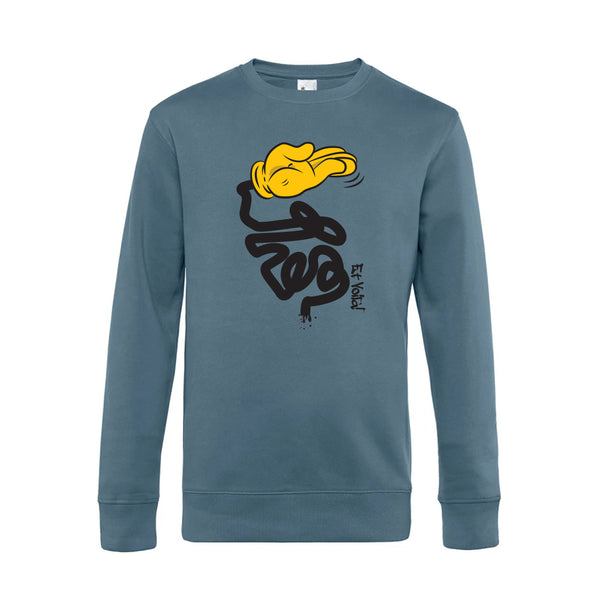 Crew Neck Sweatshirt Plush Interior EtVoilà - Woman