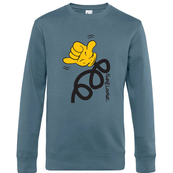 Crew Neck Sweatshirt Plush Interior HangLoose - Man