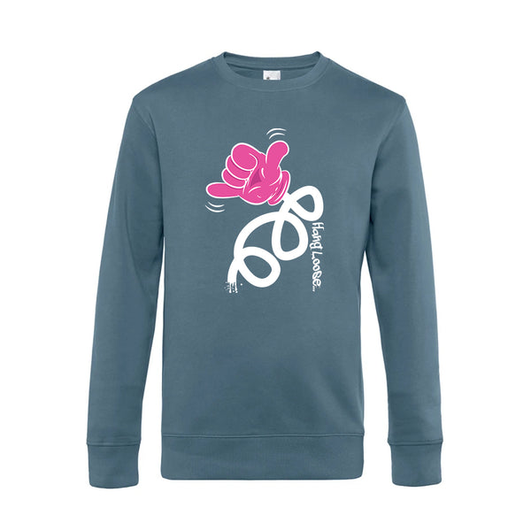 Crew Neck Sweatshirt Plush Interior HangLoose - Man