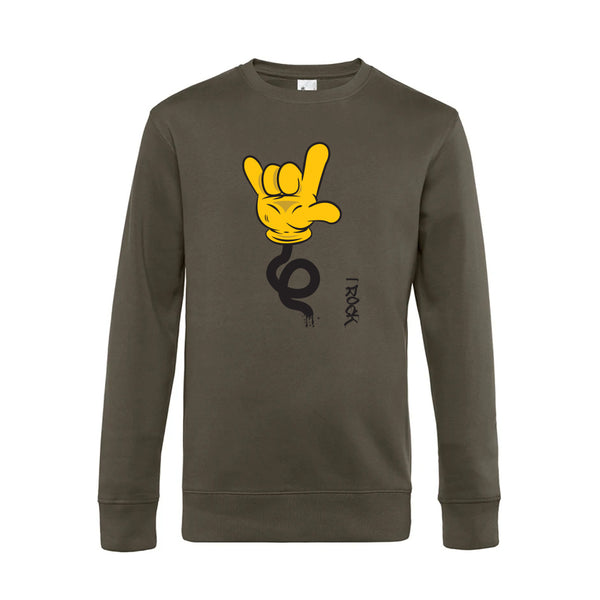 Crew Neck Sweatshirt Plush Interior IRock - Man
