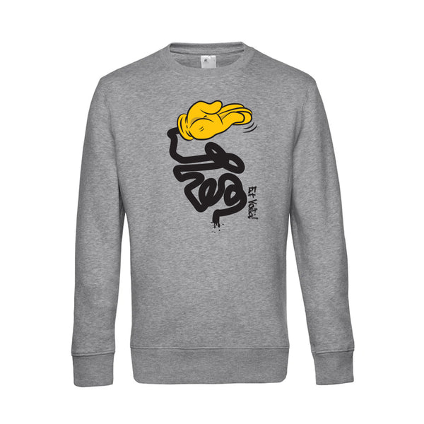 Crew Neck Sweatshirt Plush Interior EtVoilà - Woman