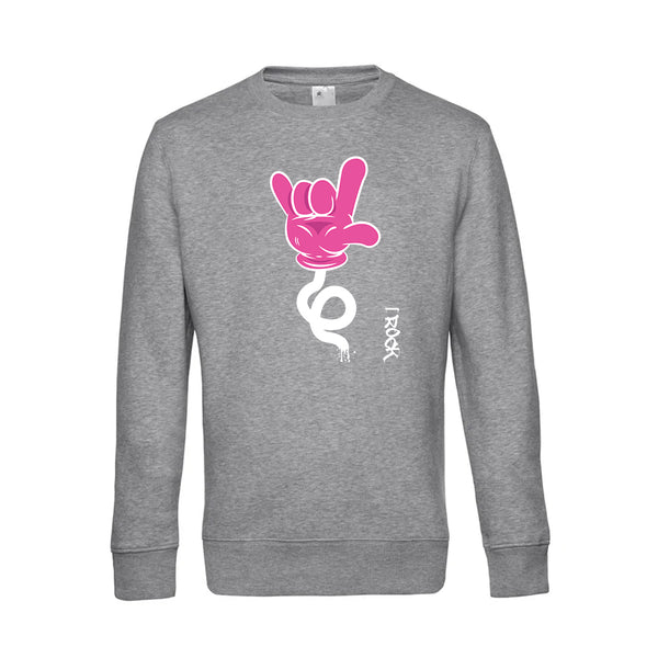 Crew Neck Sweatshirt Plush Interior IRock - Man
