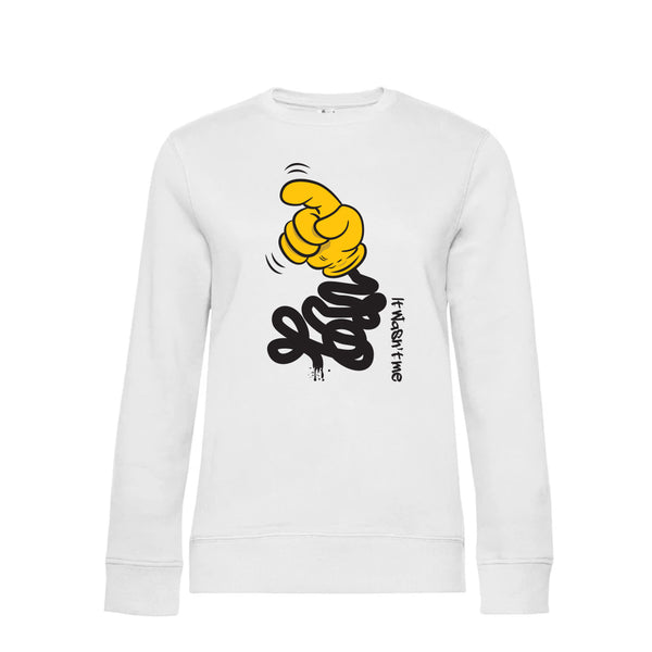 Crew Neck Sweatshirt Plush Interior ItWasntMe - Woman