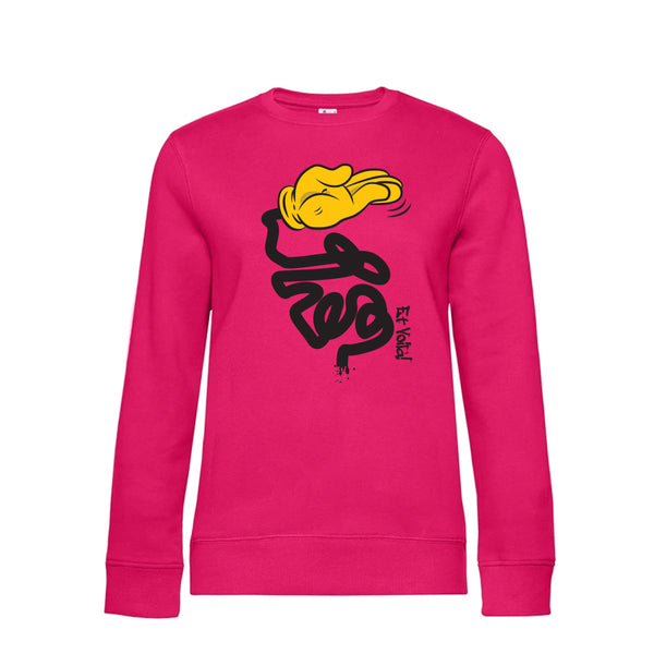 Crew Neck Sweatshirt Plush Interior EtVoilà - Woman