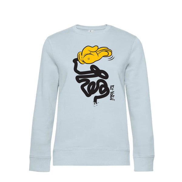 Crew Neck Sweatshirt Plush Interior EtVoilà - Woman