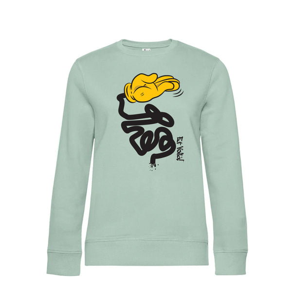 Crew Neck Sweatshirt Plush Interior EtVoilà - Woman