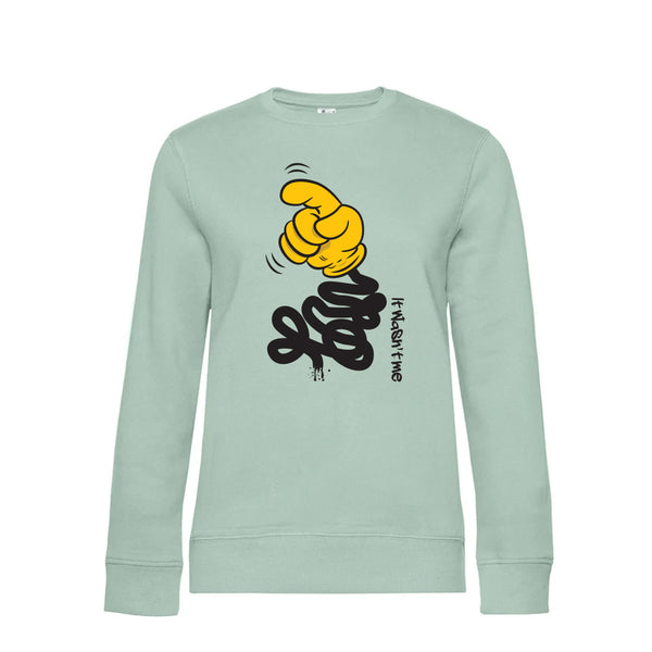 Crew Neck Sweatshirt Plush Interior ItWasntMe - Woman