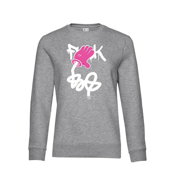 Crew Neck Sweatshirt Plush Interior Fuck - Woman