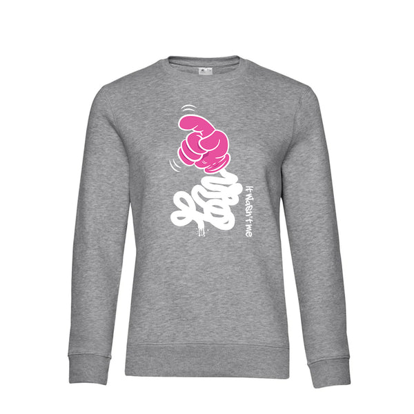 Crew Neck Sweatshirt Plush Interior ItWasntMe - Woman