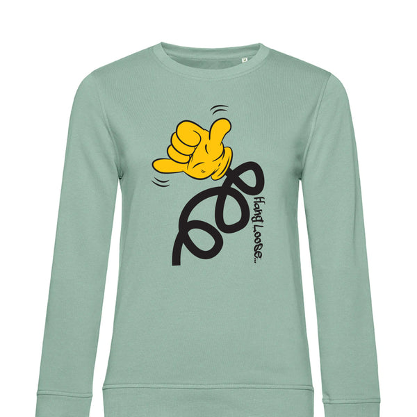 Summer Crew Neck Sweatshirt HangLoose - Woman