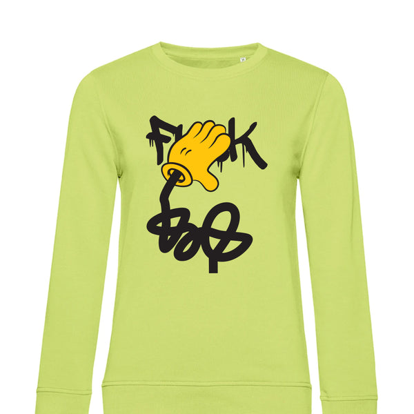 Summer Crew Neck Sweatshirt Fuck - Woman