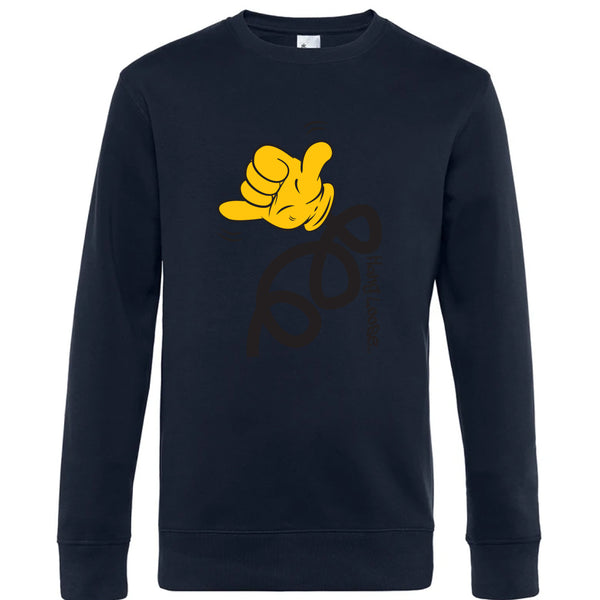 Crew Neck Sweatshirt Plush Interior HangLoose - Man