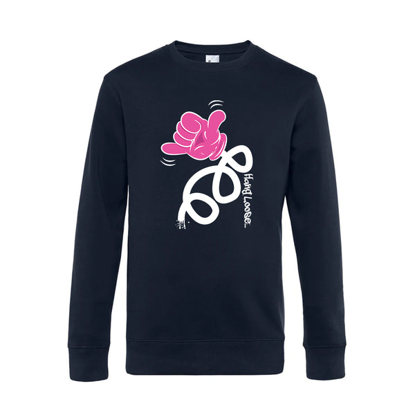 Crew Neck Sweatshirt Plush Interior HangLoose - Man