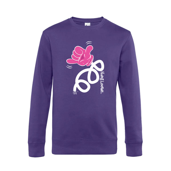 Crew Neck Sweatshirt Plush Interior HangLoose - Man