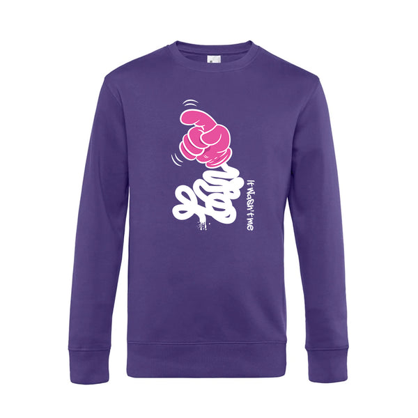 Crew Neck Sweatshirt Plush Interior ItWasntMe - Man