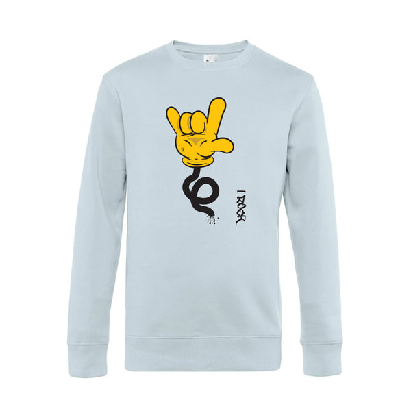 Crew Neck Sweatshirt Plush Interior IRock - Man