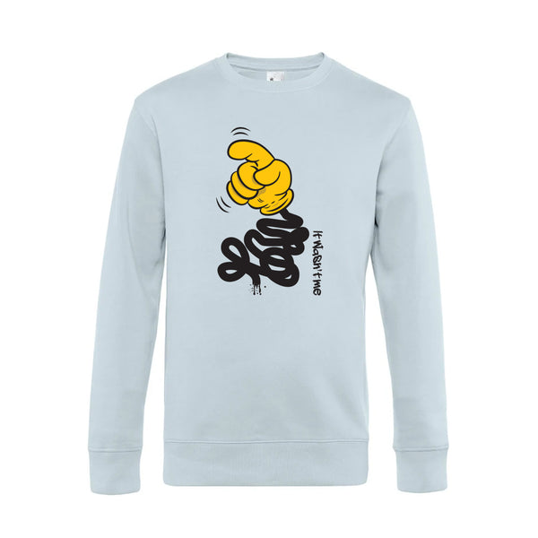 Crew Neck Sweatshirt Plush Interior ItWasntMe - Man