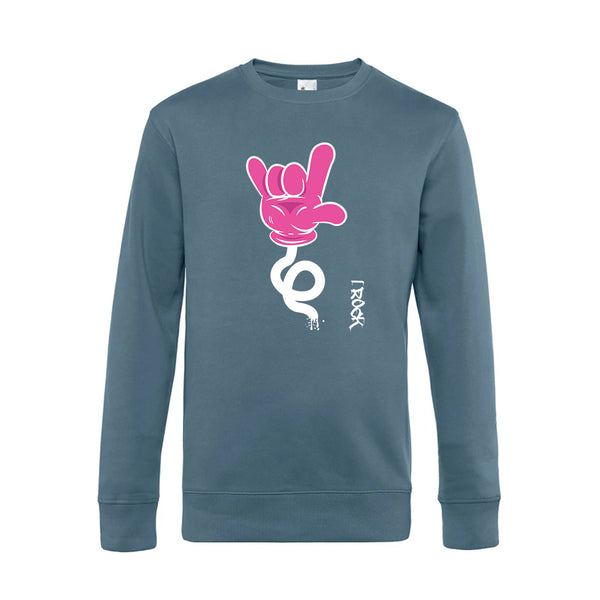 Crew Neck Sweatshirt Plush Interior IRock - Man