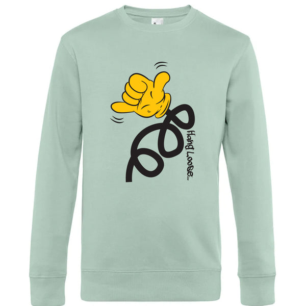 Crew Neck Sweatshirt Plush Interior HangLoose - Man