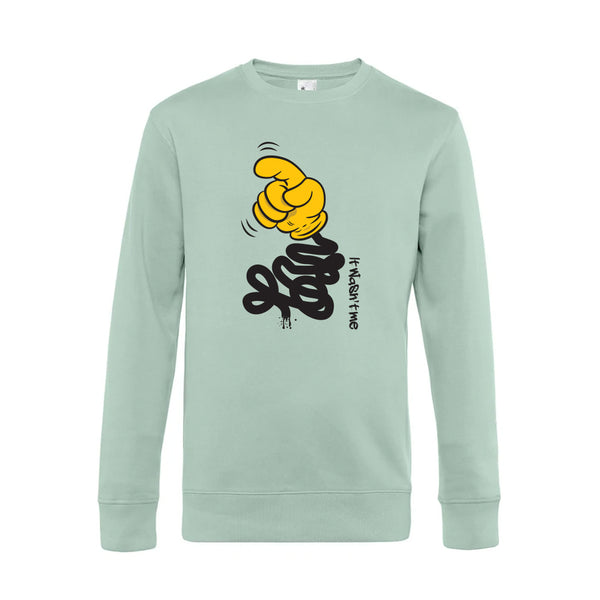 Crew Neck Sweatshirt Plush Interior ItWasntMe - Man