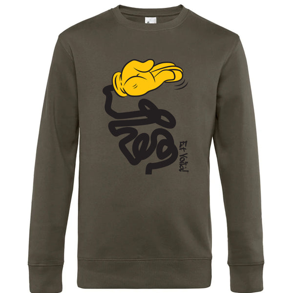 Crew Neck Sweatshirt Plush Interior EtVoilà- Man