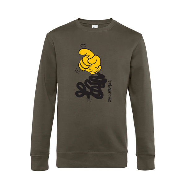 Crew Neck Sweatshirt Plush Interior ItWasntMe - Man