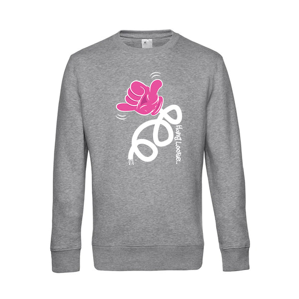 Crew Neck Sweatshirt Plush Interior HangLoose - Man