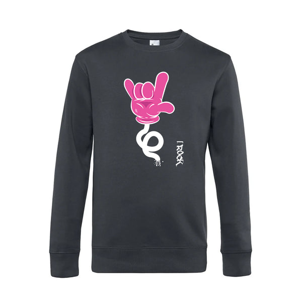 Crew Neck Sweatshirt Plush Interior IRock - Man