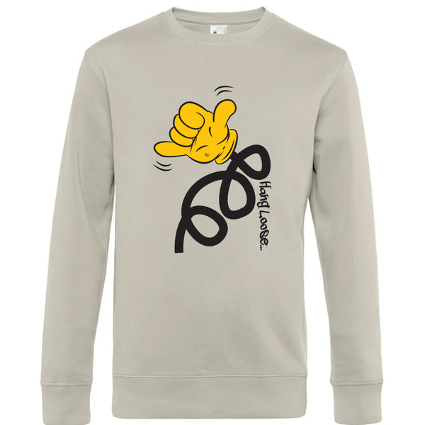 Crew Neck Sweatshirt Plush Interior HangLoose - Man