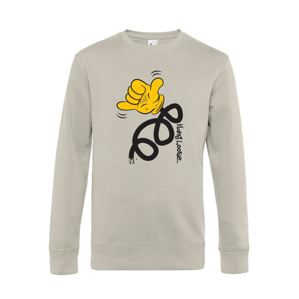 Crew Neck Sweatshirt Plush Interior HangLoose - Man