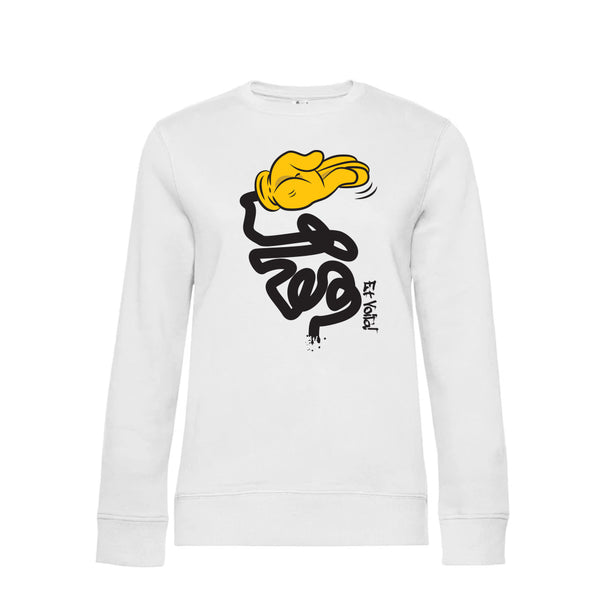 Crew Neck Sweatshirt Plush Interior EtVoilà - Woman