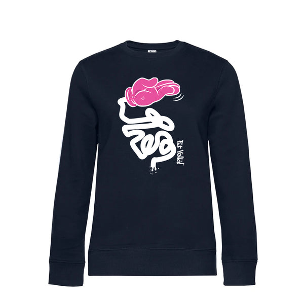 Crew Neck Sweatshirt Plush Interior EtVoilà - Woman