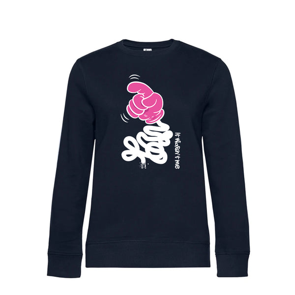 Crew Neck Sweatshirt Plush Interior ItWasntMe - Woman