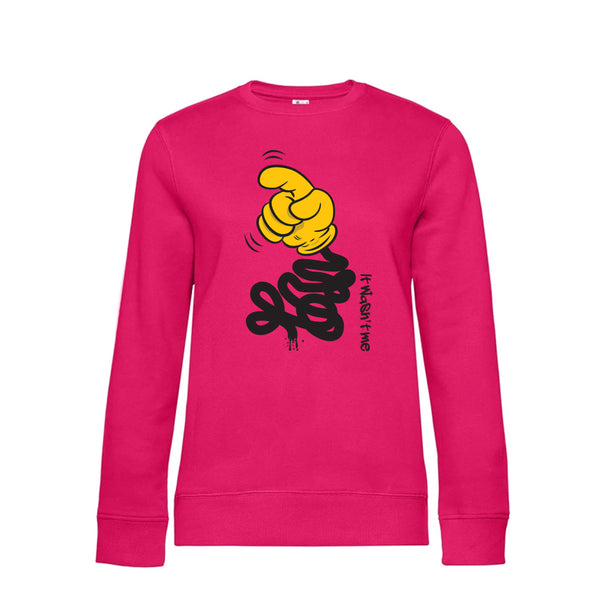 Crew Neck Sweatshirt Plush Interior ItWasntMe - Woman