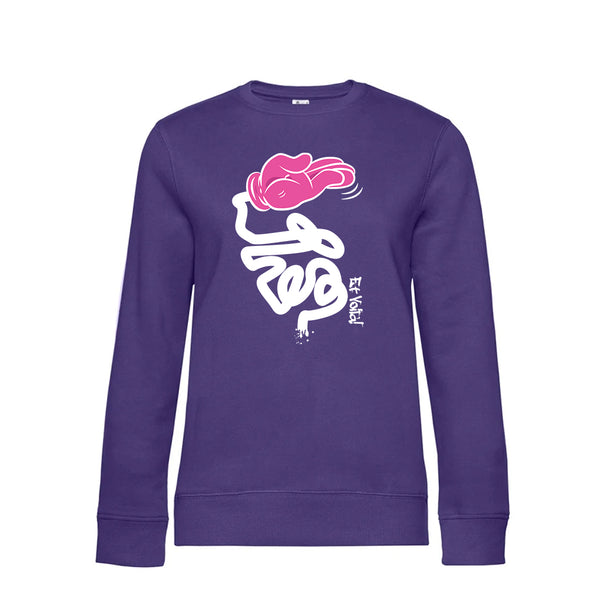 Crew Neck Sweatshirt Plush Interior EtVoilà - Woman