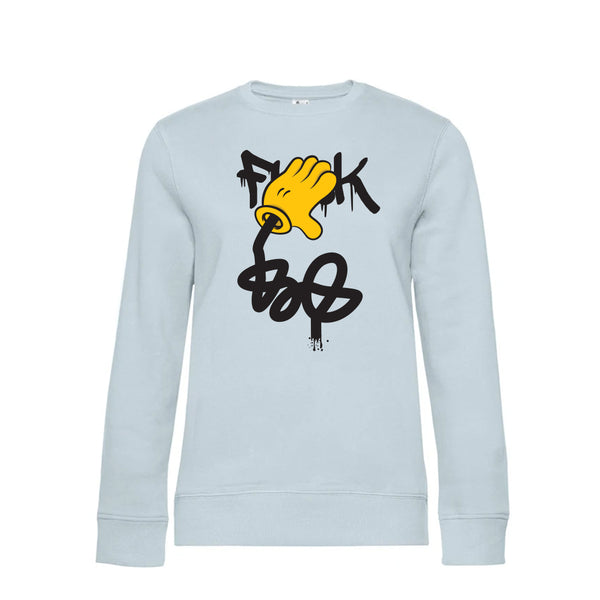 Crew Neck Sweatshirt Plush Interior Fuck - Woman