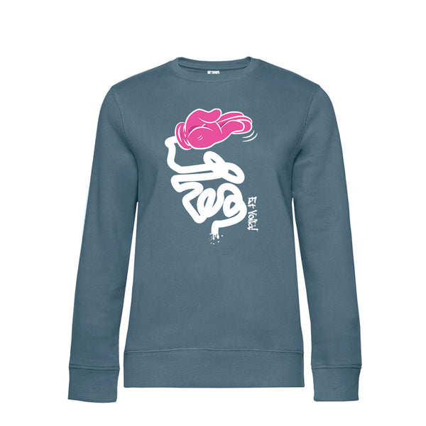 Crew Neck Sweatshirt Plush Interior EtVoilà - Woman