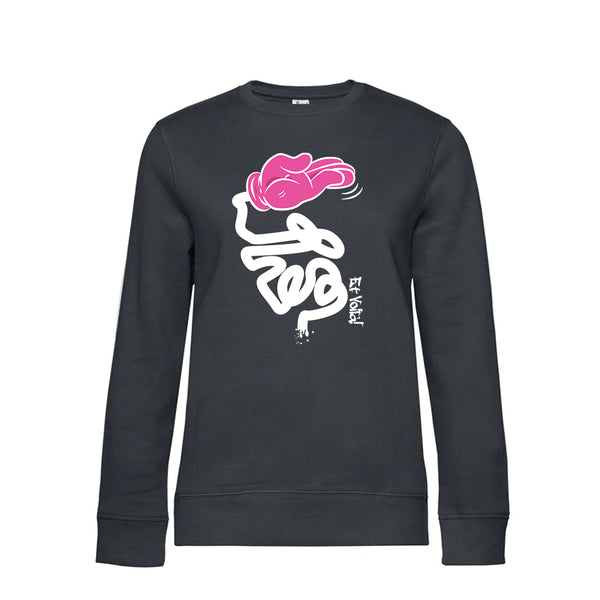Crew Neck Sweatshirt Plush Interior EtVoilà - Woman