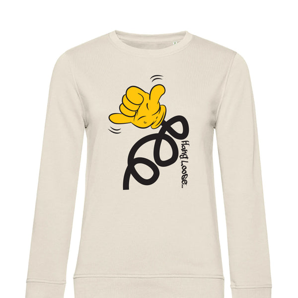 Summer Crew Neck Sweatshirt HangLoose - Woman