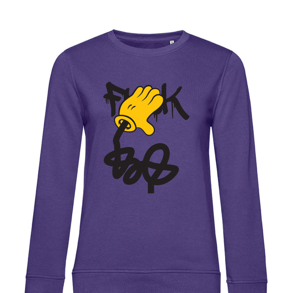 Summer Crew Neck Sweatshirt Fuck - Woman