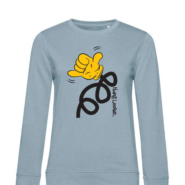 Summer Crew Neck Sweatshirt HangLoose - Woman